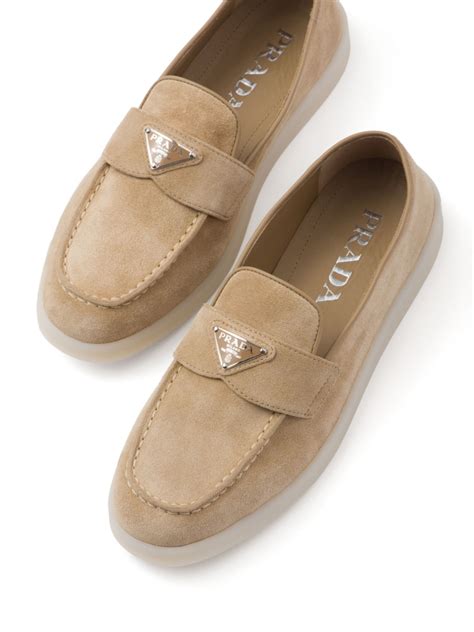 prada women loafers|prada suede loafer booties.